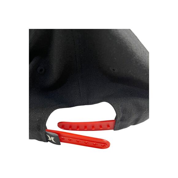 Hurley USA Flag Embroidered Black Snapback Hat Adjustable Flexfit Patriotic Cap - Picture 11 of 11